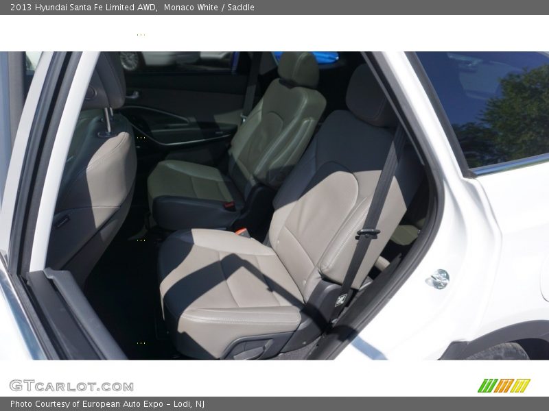 Monaco White / Saddle 2013 Hyundai Santa Fe Limited AWD