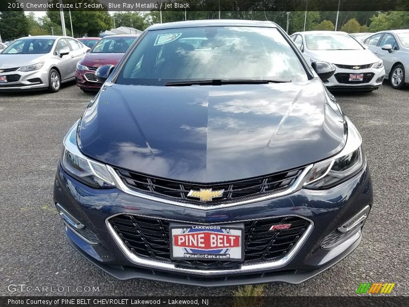 Blue Ray Metallic / Jet Black 2016 Chevrolet Cruze LT Sedan