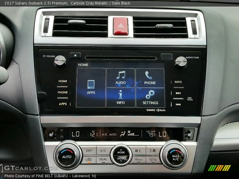 Carbide Gray Metallic / Slate Black 2017 Subaru Outback 2.5i Premium