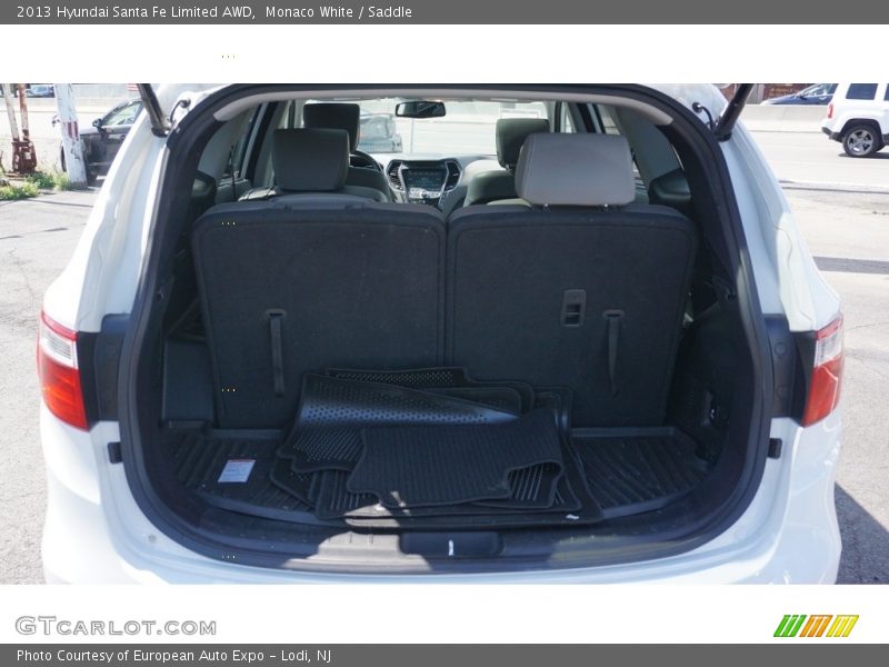 Monaco White / Saddle 2013 Hyundai Santa Fe Limited AWD