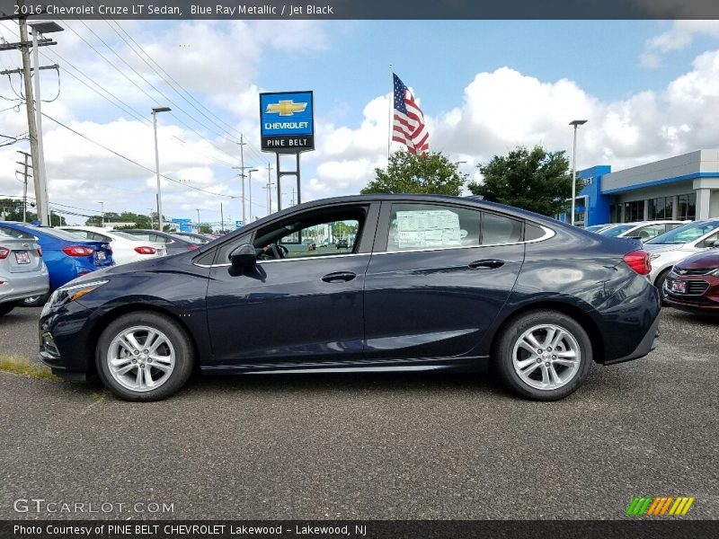 Blue Ray Metallic / Jet Black 2016 Chevrolet Cruze LT Sedan