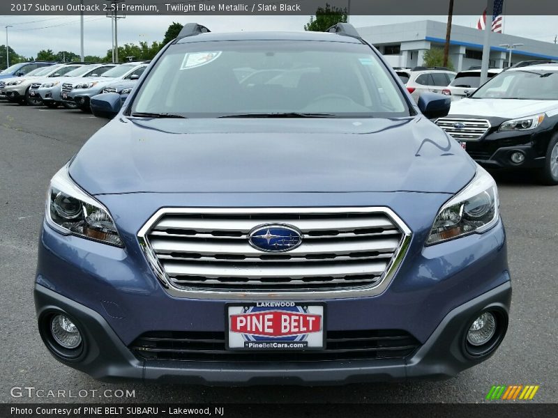 Twilight Blue Metallic / Slate Black 2017 Subaru Outback 2.5i Premium