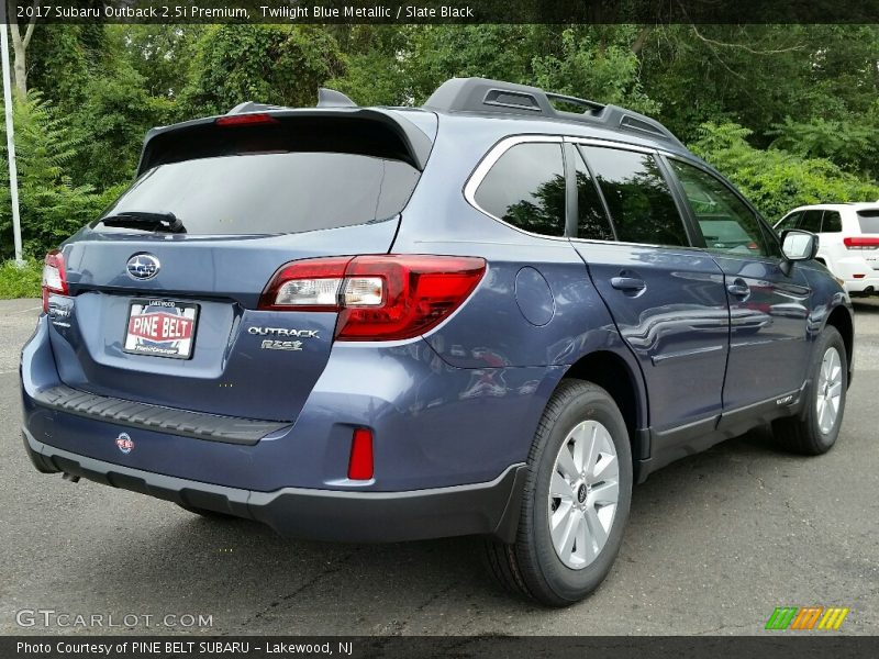 Twilight Blue Metallic / Slate Black 2017 Subaru Outback 2.5i Premium