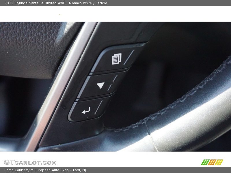 Monaco White / Saddle 2013 Hyundai Santa Fe Limited AWD