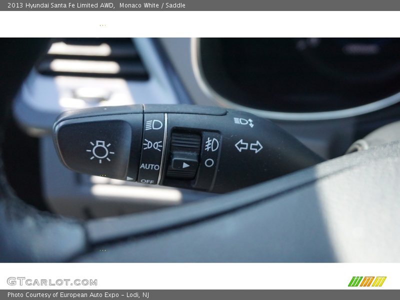 Monaco White / Saddle 2013 Hyundai Santa Fe Limited AWD