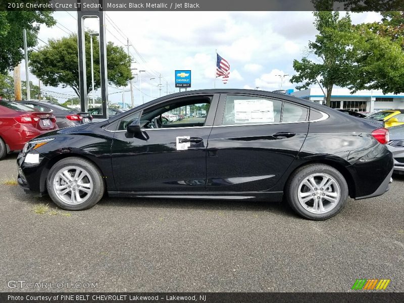 Mosaic Black Metallic / Jet Black 2016 Chevrolet Cruze LT Sedan