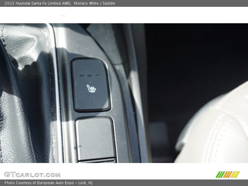Monaco White / Saddle 2013 Hyundai Santa Fe Limited AWD