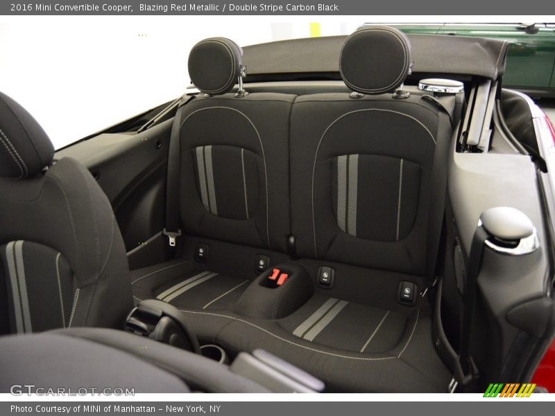 Blazing Red Metallic / Double Stripe Carbon Black 2016 Mini Convertible Cooper