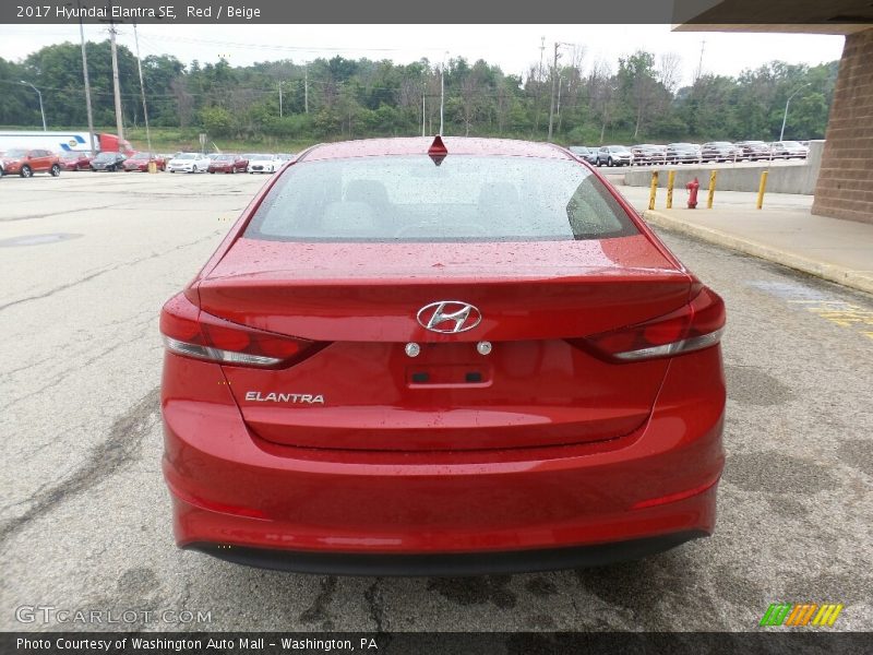 Red / Beige 2017 Hyundai Elantra SE