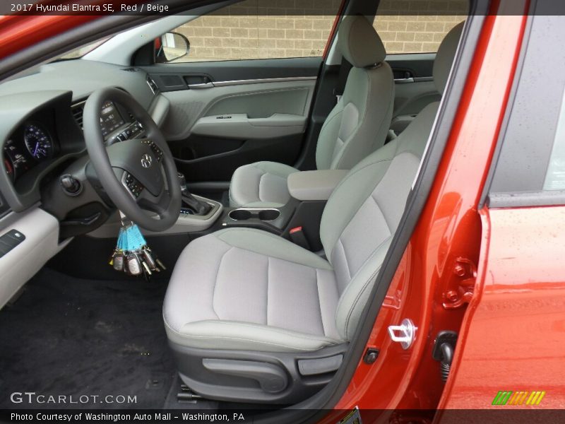 Red / Beige 2017 Hyundai Elantra SE