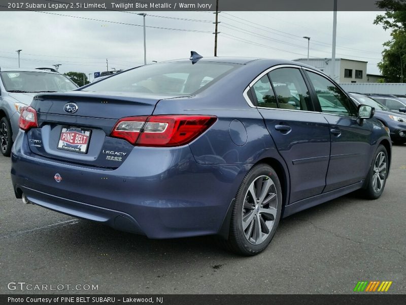 Twilight Blue Metallic / Warm Ivory 2017 Subaru Legacy 2.5i Limited