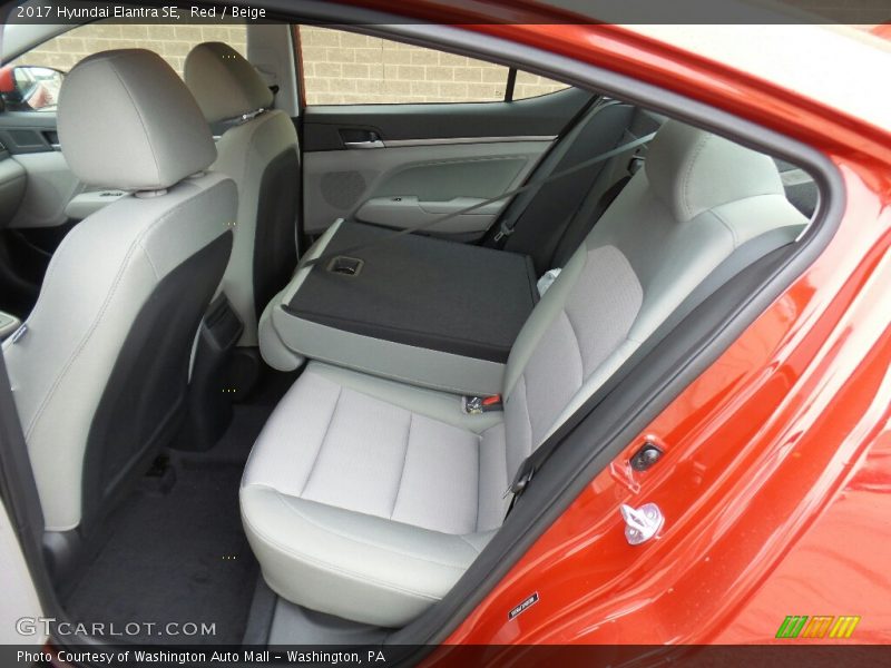Red / Beige 2017 Hyundai Elantra SE