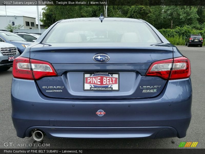 Twilight Blue Metallic / Warm Ivory 2017 Subaru Legacy 2.5i Limited