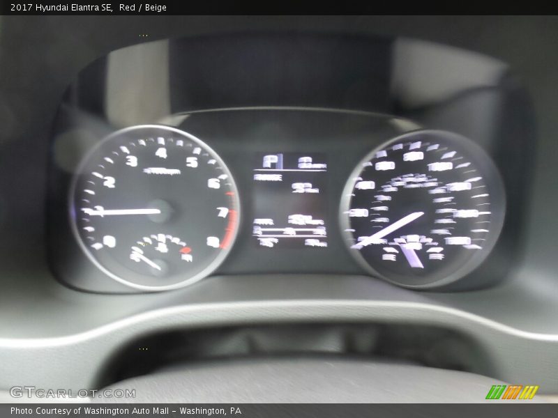 Red / Beige 2017 Hyundai Elantra SE