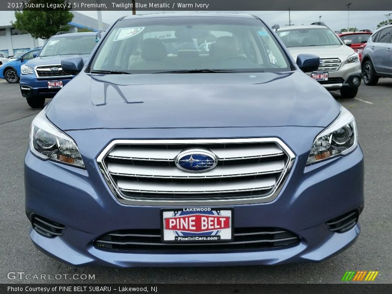 Twilight Blue Metallic / Warm Ivory 2017 Subaru Legacy 2.5i Premium