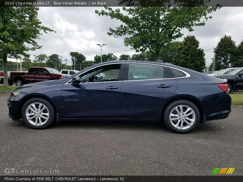 Blue Velvet Metallic / Jet Black 2016 Chevrolet Malibu LT