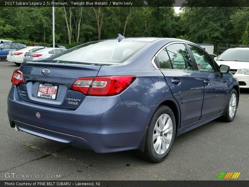 Twilight Blue Metallic / Warm Ivory 2017 Subaru Legacy 2.5i Premium