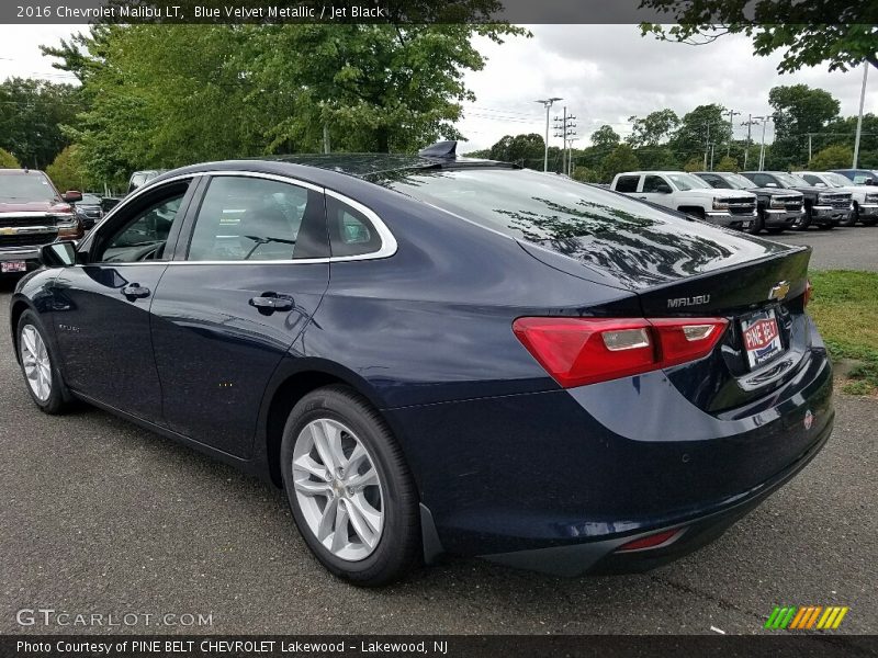 Blue Velvet Metallic / Jet Black 2016 Chevrolet Malibu LT