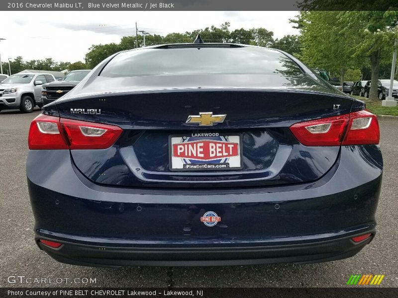 Blue Velvet Metallic / Jet Black 2016 Chevrolet Malibu LT