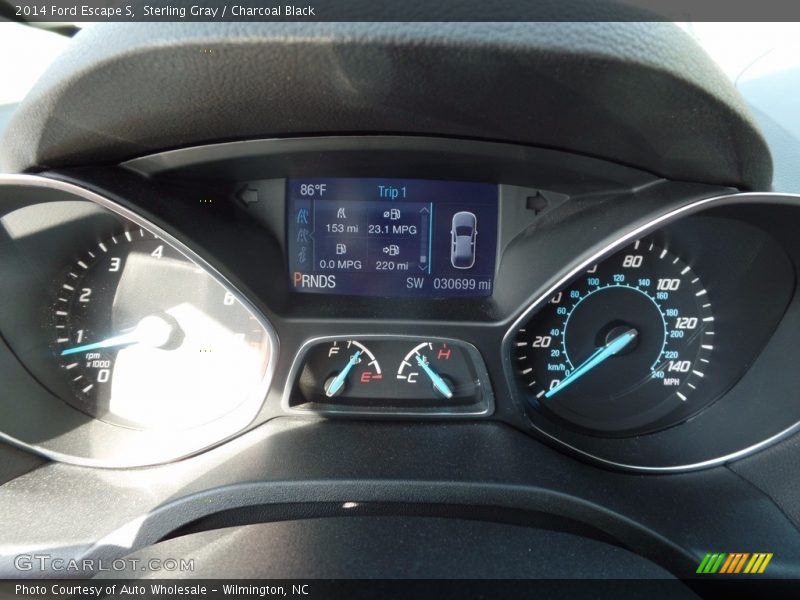 Sterling Gray / Charcoal Black 2014 Ford Escape S