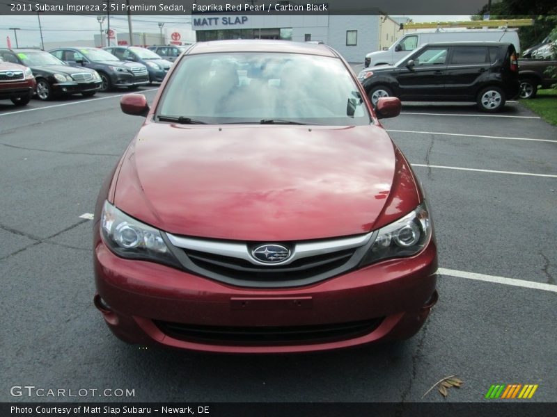 Paprika Red Pearl / Carbon Black 2011 Subaru Impreza 2.5i Premium Sedan
