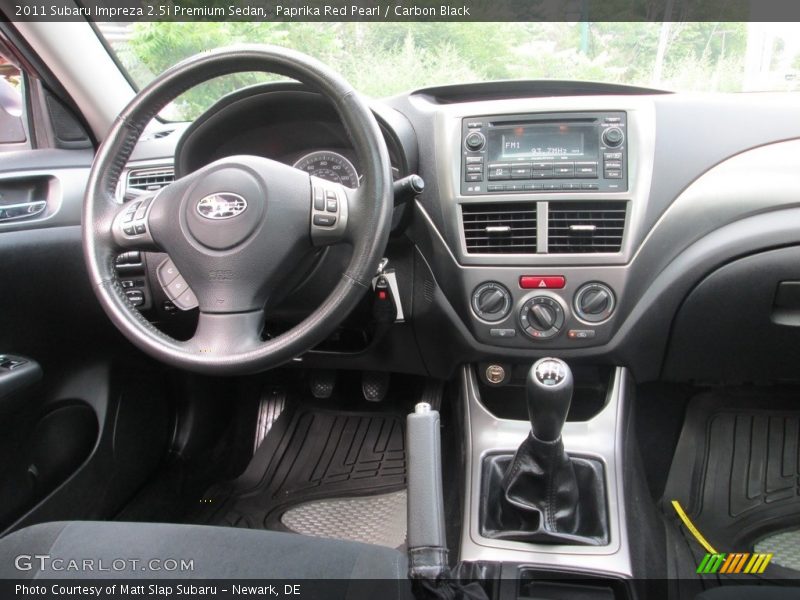 Paprika Red Pearl / Carbon Black 2011 Subaru Impreza 2.5i Premium Sedan