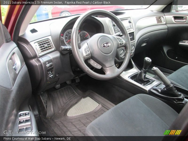Paprika Red Pearl / Carbon Black 2011 Subaru Impreza 2.5i Premium Sedan