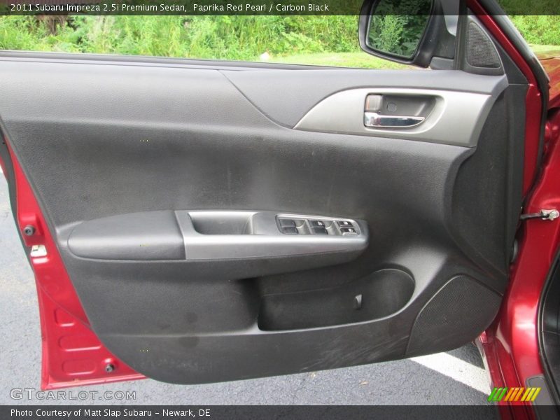 Paprika Red Pearl / Carbon Black 2011 Subaru Impreza 2.5i Premium Sedan