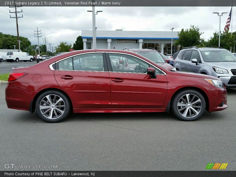 Venetian Red Pearl / Warm Ivory 2017 Subaru Legacy 2.5i Limited