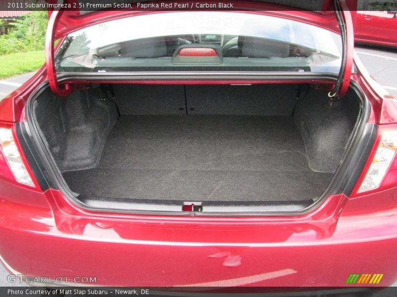 Paprika Red Pearl / Carbon Black 2011 Subaru Impreza 2.5i Premium Sedan