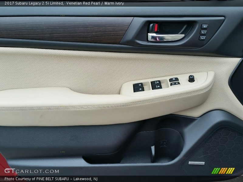 Venetian Red Pearl / Warm Ivory 2017 Subaru Legacy 2.5i Limited