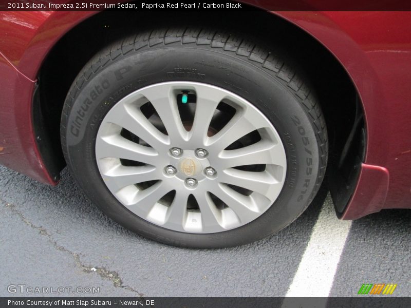 Paprika Red Pearl / Carbon Black 2011 Subaru Impreza 2.5i Premium Sedan