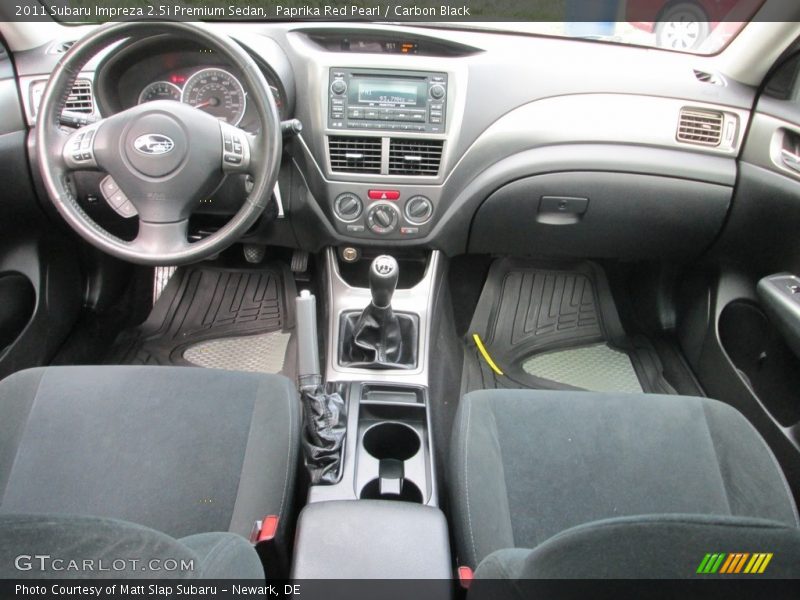 Paprika Red Pearl / Carbon Black 2011 Subaru Impreza 2.5i Premium Sedan