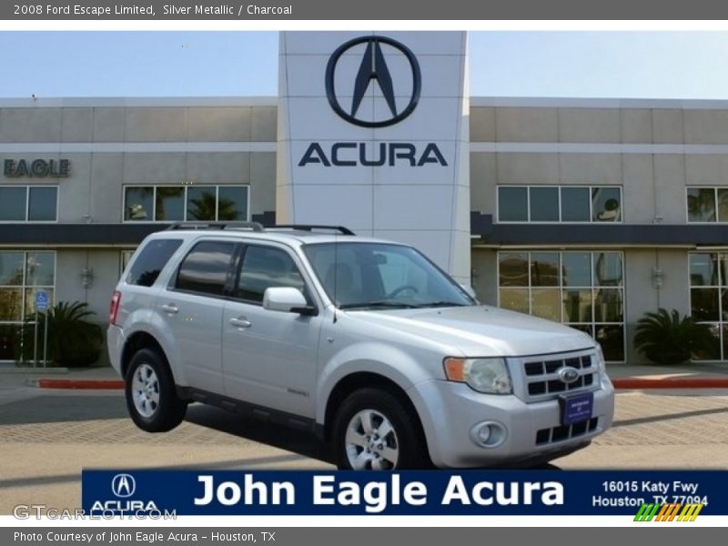 Silver Metallic / Charcoal 2008 Ford Escape Limited
