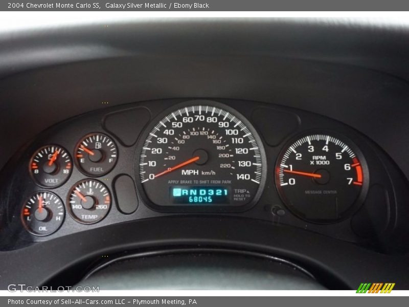 Galaxy Silver Metallic / Ebony Black 2004 Chevrolet Monte Carlo SS
