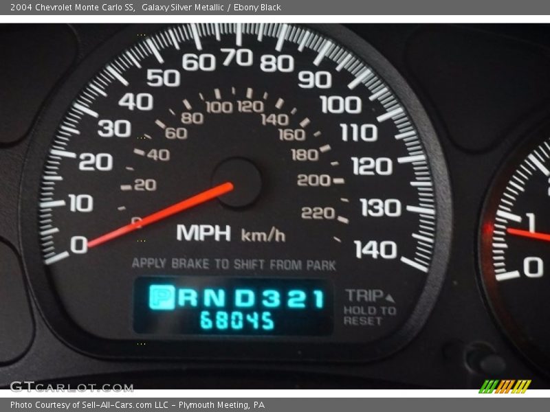 Galaxy Silver Metallic / Ebony Black 2004 Chevrolet Monte Carlo SS