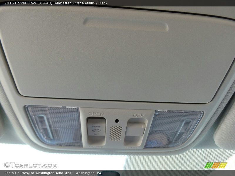 Alabaster Silver Metallic / Black 2016 Honda CR-V EX AWD