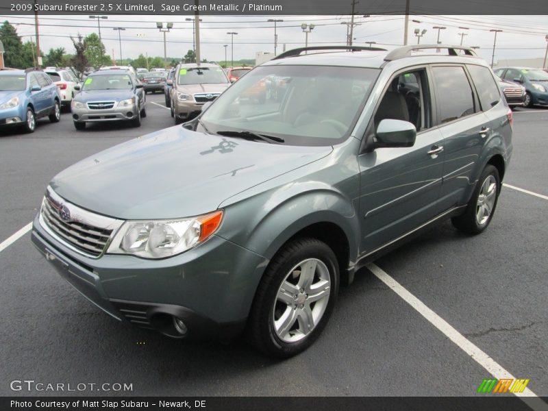 Sage Green Metallic / Platinum 2009 Subaru Forester 2.5 X Limited