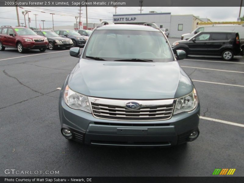 Sage Green Metallic / Platinum 2009 Subaru Forester 2.5 X Limited