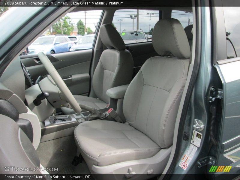 Sage Green Metallic / Platinum 2009 Subaru Forester 2.5 X Limited
