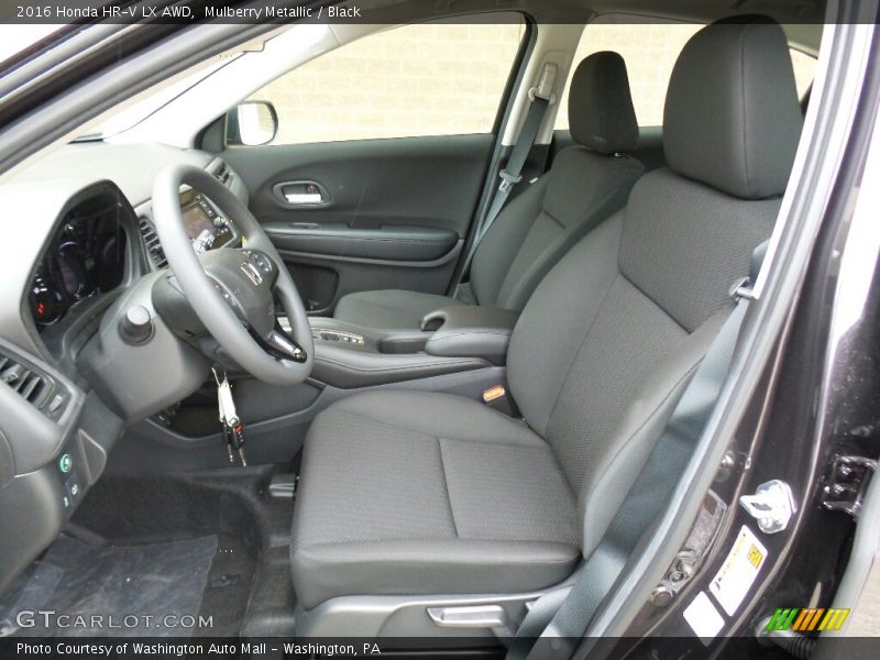 Mulberry Metallic / Black 2016 Honda HR-V LX AWD