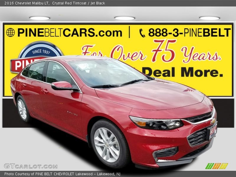Crystal Red Tintcoat / Jet Black 2016 Chevrolet Malibu LT