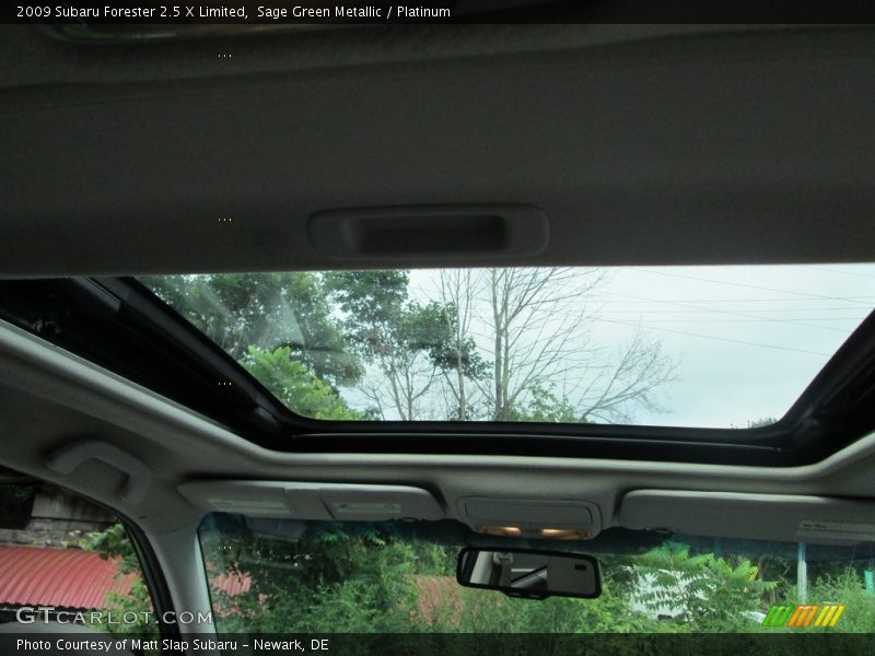 Sage Green Metallic / Platinum 2009 Subaru Forester 2.5 X Limited