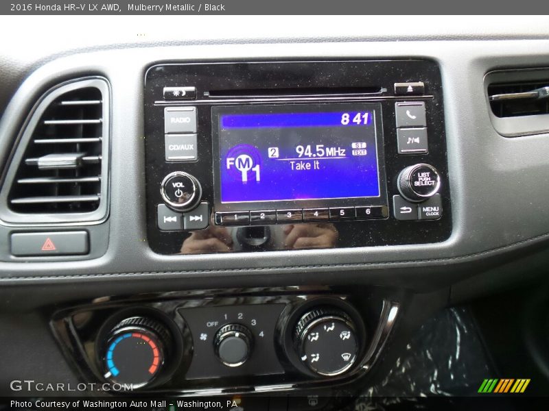 Mulberry Metallic / Black 2016 Honda HR-V LX AWD