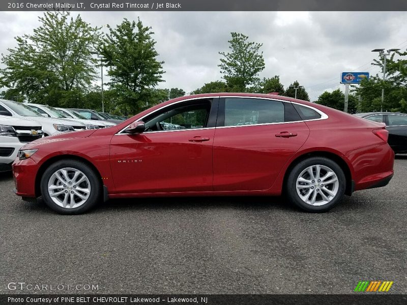 Crystal Red Tintcoat / Jet Black 2016 Chevrolet Malibu LT