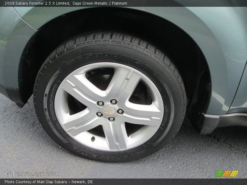 Sage Green Metallic / Platinum 2009 Subaru Forester 2.5 X Limited
