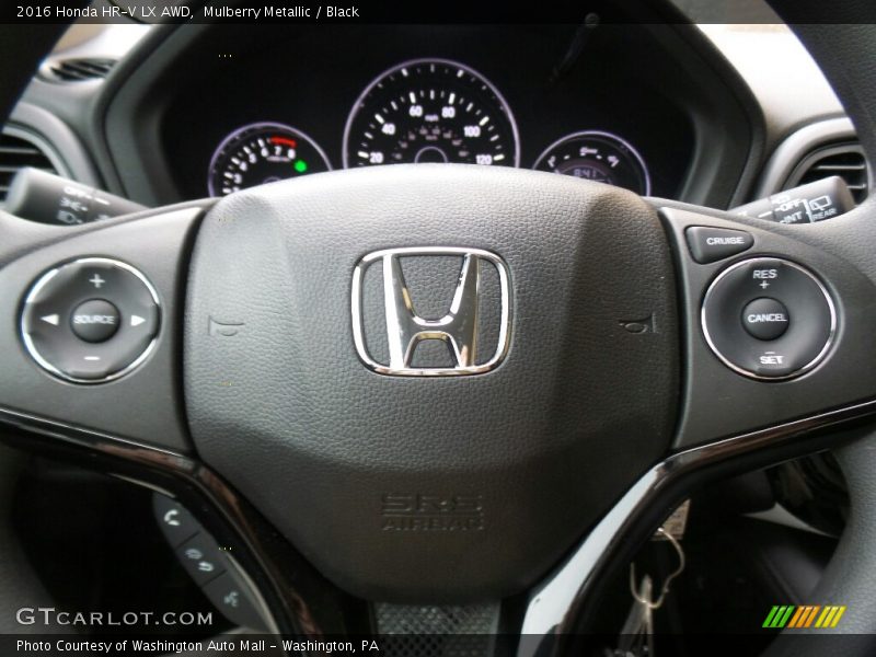 Mulberry Metallic / Black 2016 Honda HR-V LX AWD
