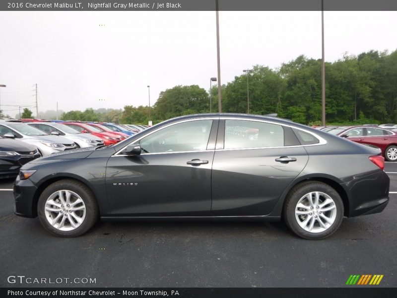 Nightfall Gray Metallic / Jet Black 2016 Chevrolet Malibu LT