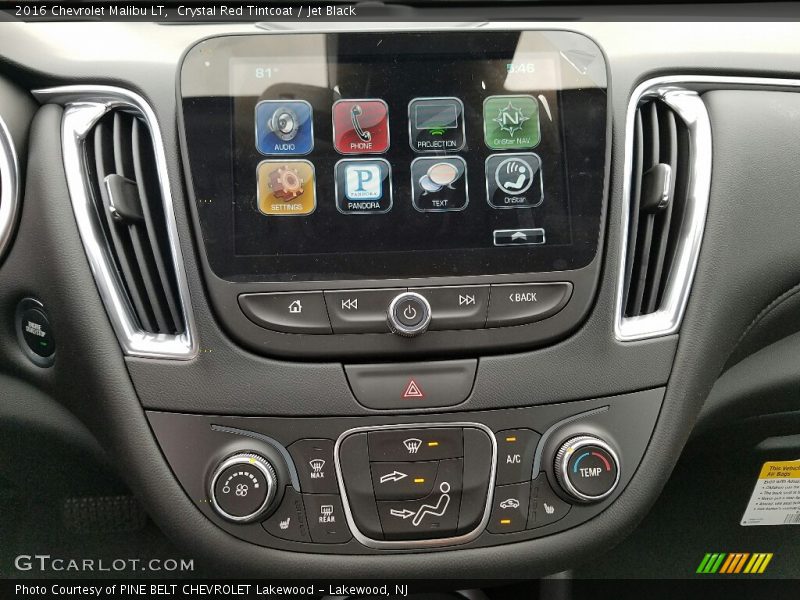 Crystal Red Tintcoat / Jet Black 2016 Chevrolet Malibu LT