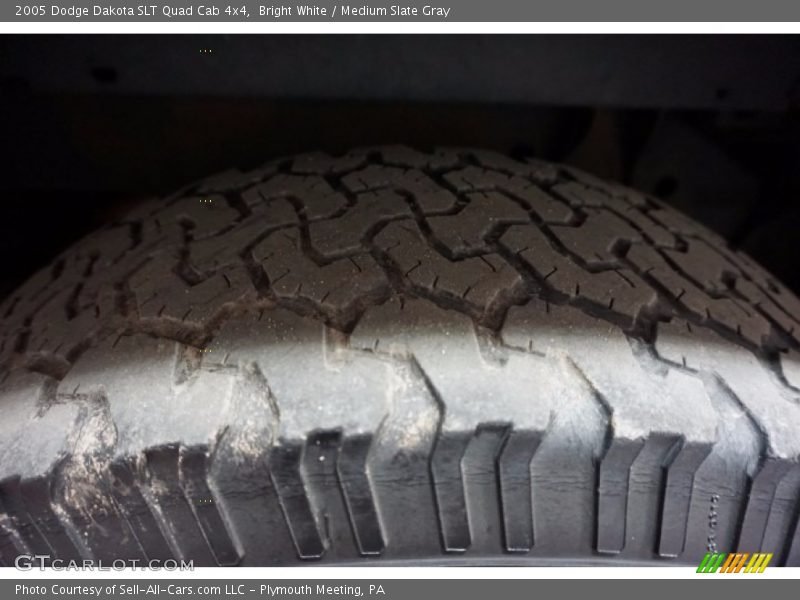Bright White / Medium Slate Gray 2005 Dodge Dakota SLT Quad Cab 4x4